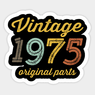 Vintage 1975 Original Parts Sticker